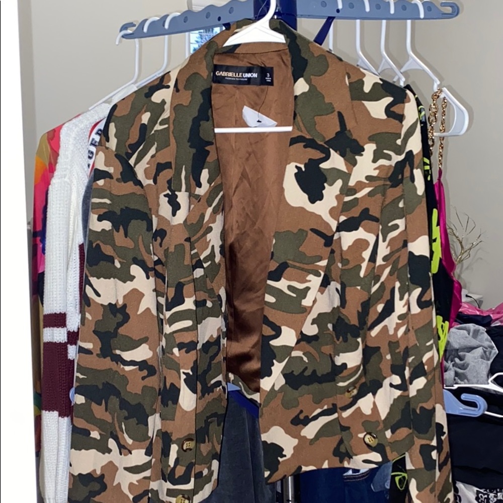 Camo blazer